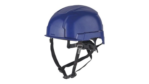 Kask ochronny przemysłowy do pracy na wysokościach niewentylowany, niebieski BOLT™200 MILWAUKEE