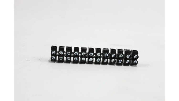 Złączka listwa zaciskowa 12-torowa 10,00 mm2 czarna / 18409