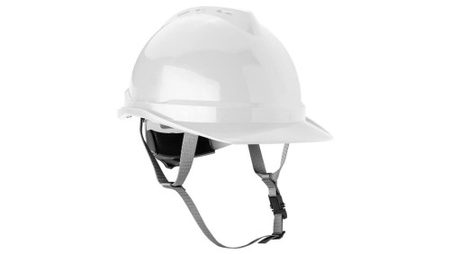 Kask ochronny przemysłowy z paskiem podbródkowym, biały NEO 97-221