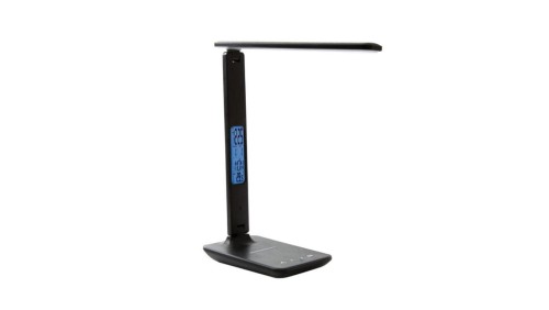 Blaupunkt Lampa Biurkowa LED PRO 6W CCT czarna ściemnialna, ekran LCD