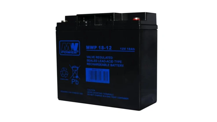 MWP 18-12 akumulator AGM 12-15 lat 12V/18Ah MW Power