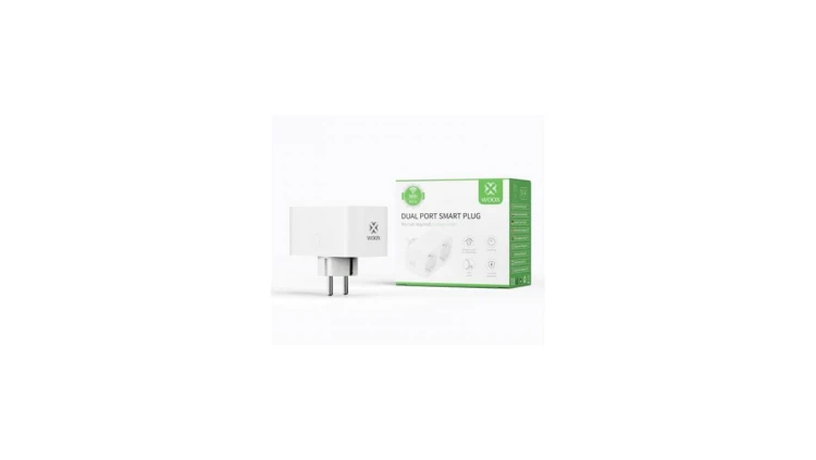 Gniazdo podwójne smart WiFi 16A, z pomiarem prądu R6153