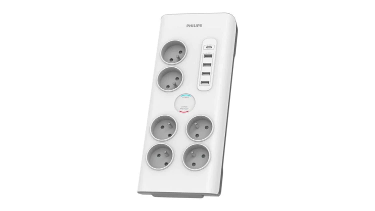 Listwa przepięciowa 6 gniazd +USB C Philips SPN7060WA/60