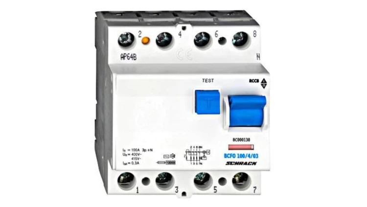 Wyłącznik różnicowoprądowy 100A/3+n/300mA/typ AC,10kA Seria BC