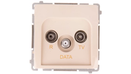 Simon Basic Gniazdo antenowe RD/TV/DATA be?owe BMAD.01/12