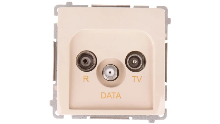 Simon Basic Gniazdo antenowe RD/TV/DATA be?owe BMAD.01/12