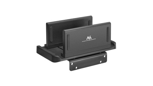 Uchwyt do terminala Thin-Client / mini PC Maclean, czarny, pasuje do uchwytów VESA, wolnostojący, MC-454