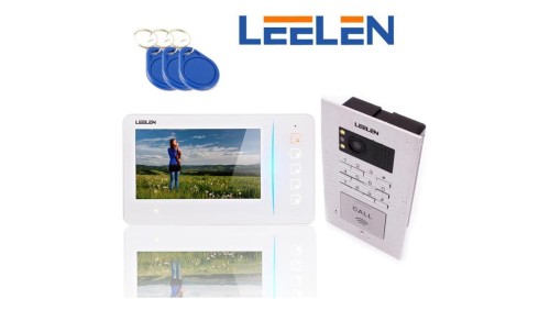 Zestaw wideodomofonowy z monitorem 7cali JB305_N60w / No18pc z szyfratorem i czytnikiem