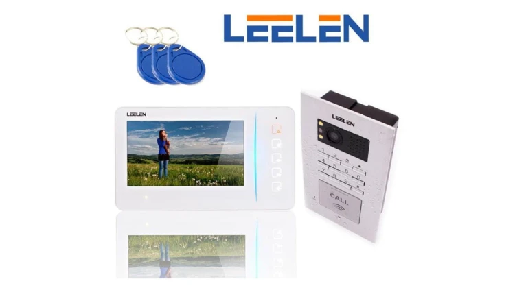 Zestaw wideodomofonowy z monitorem 7cali JB305_N60w / No18pc z szyfratorem i czytnikiem