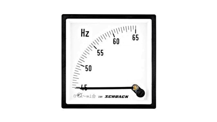 Częstotliwościomierz 96x96mm, od 45 do 65 Hz, 230V