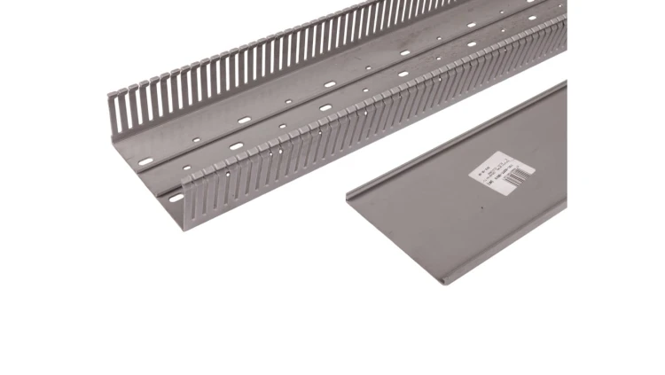 Korytko grzebieniowe samogasnące 120x60 szare z pokrywą UV ECS12060 /2m/ (opak. 20m)