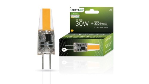 Żarówka LED G4 KAPSUŁKA 3W = 30W 330lm 4000K Neutralna 12V AC/DC 360 LUMILED