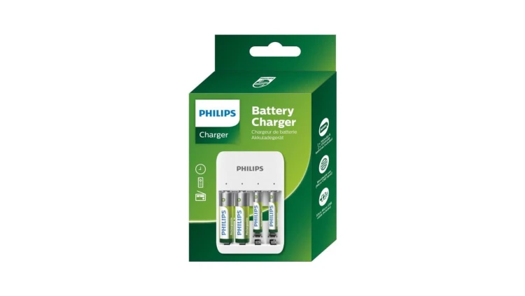 Ładowarka USB do akumulatorków + akumulatorki AA AAA Philips SCB4013NB/00
