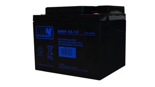 akumulator AGM 12-15 lat 12V/45Ah MWP 45-12