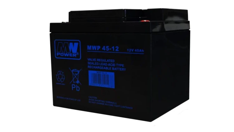 akumulator AGM 12-15 lat 12V/45Ah MWP 45-12