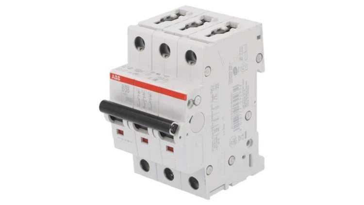 S203-D20 Wyłącznik nadprądowy 230/400VAC Iznam 20A 3 biegunowy 6kA IP20