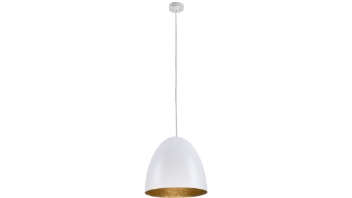 LAMPA WISZĄCA EGG M BIAŁO-ZŁOTY 9021 Nowodvorski