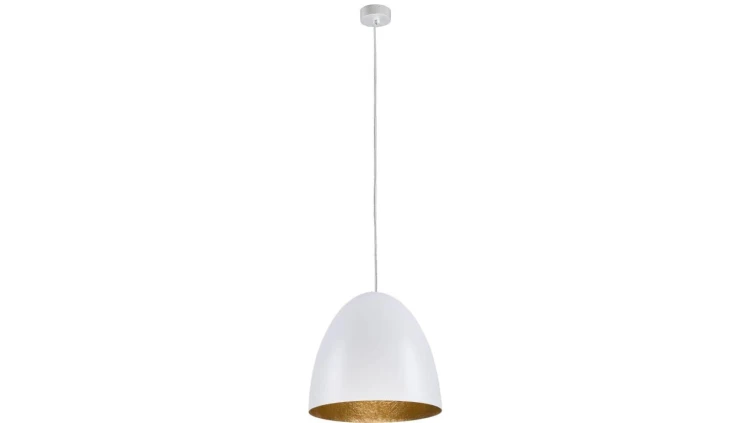 LAMPA WISZĄCA EGG M BIAŁO-ZŁOTY 9021 Nowodvorski