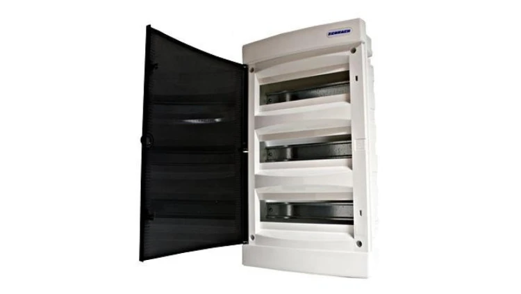 Obudowa podtynkowa z tworzywa 3x12 IP40 drzwi przeźr.N+PE