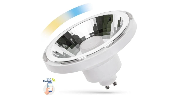 LED AR111 GU10 SMD 230V 10W BIAŁY 30st CCT+DIM Wi-Fi/BT Spectrum SMART
