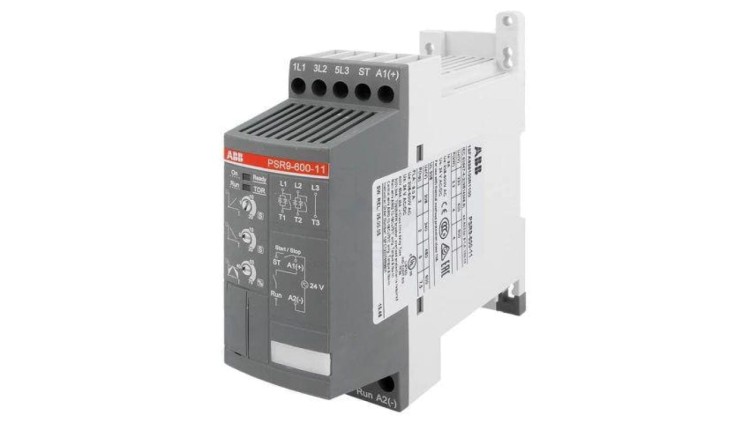PSR9-600-11 Moduł: softstart Uzas: 208÷600VAC na szynę DIN 24VDC 4kW 9A