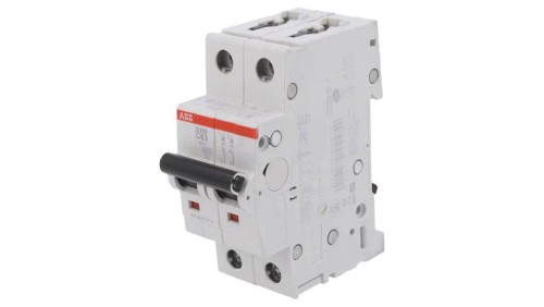 S202-C63 Wyłącznik nadprądowy 230/400VAC Iznam: 63A Bieguny: 2 6kA IP20