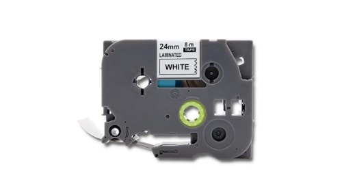 Qoltec Taśma do BROTHER TZ2-251 24mm x 8m Biała/ Czarny nadruk