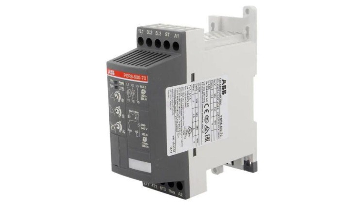 PSR6-600-70 Moduł: softstart Uzas: 208÷600VAC na szynę DIN 3kW 1÷20/0÷20s