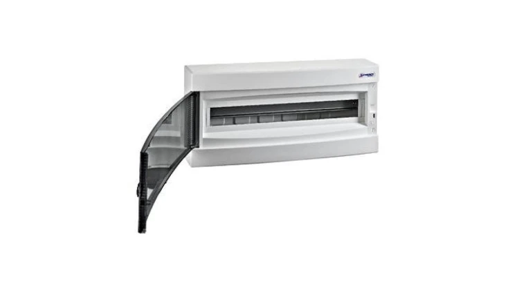 Obudowa natynkowa 1x24 IP40, drzwi transparentne