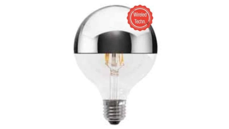 Żarówka LED GLOBO 5W/830 (40W) DIM 125MM SREBRNA W KOPULE E27 230V szklana (555375.0101)