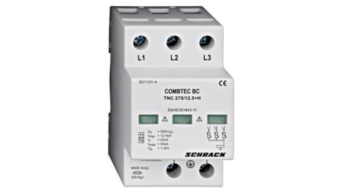 Ogranicznik przepięć Typ T1+T2 4P 275V 60kA 1,5kV EL30Typ T1+T2 4P 7,5kA / EL30 7,5kA