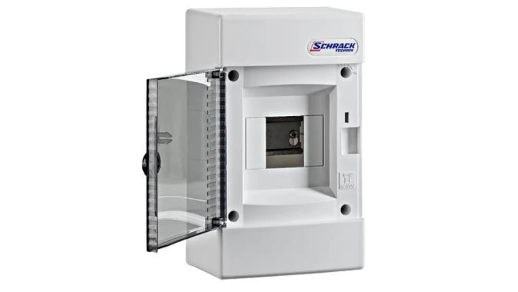 Obudowa natynkowa 1x4 IP40, drzwi transparentne