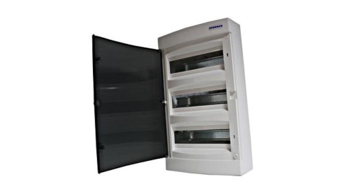 Obudowa natynkowa z tworzywa 3x12 IP40 d.transparentne N+PE