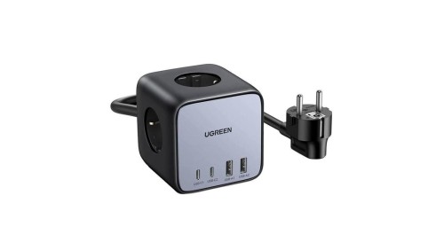 Listwa zasilająca kostka EU UGREEN CD268, 65W, 1.8m (czarny)