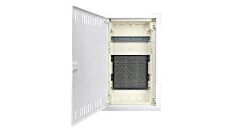 Obudowa multimedialna płaska drz. stal, 3x12/14, do ścian g/k