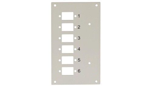 Panel przedni do przełącznicy Techly 109801 na 6 adapterów
