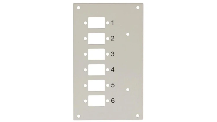 Panel przedni do przełącznicy Techly 109801 na 6 adapterów