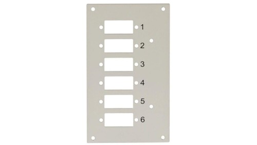 Panel przedni do przełącznicy Techly 109801 na 6 adapterów
