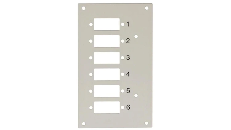 Panel przedni do przełącznicy Techly 109801 na 6 adapterów