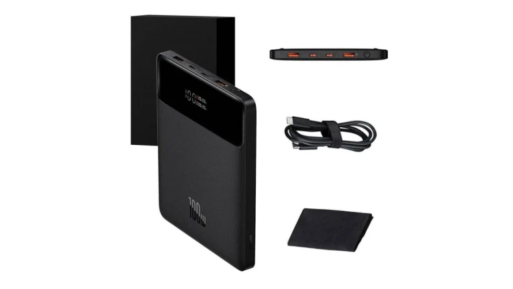 Powerbank Baseus Blade 20000mAh, 2xUSB + 2xUSB-C, 100W (czarny)