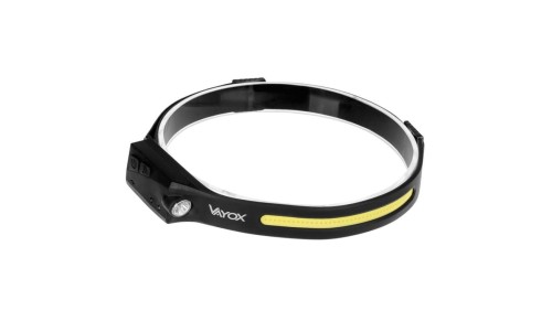 Latarka czołowa akumulatorowa COB + XPE 350lm z czujnikiem ruchu VA0128 Vayox