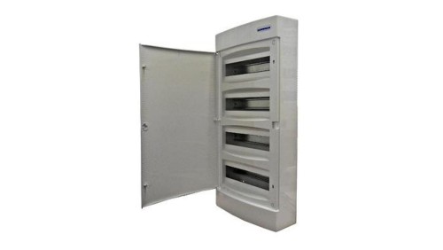 Obudowa natynkowa z tworzywa 4x12 IP40 drzwi białe N+PE