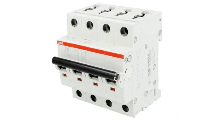 S204-B25 Wyłącznik nadprądowy 230/400VAC Iznam: 25A Bieguny: 4 6kA IP20