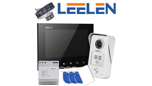Zestaw wideodomofonowy z monitorem 7cali 305N_V31 / N15nc + zasilacz na szynę DIN (PAMIĘĆ ZDJĘĆ)