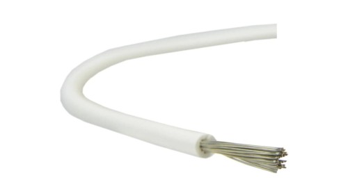 Kabel silikonowy SIF 180C 300/500V 1,5 ciepłoodporny LSOH biały linka BSG 100m