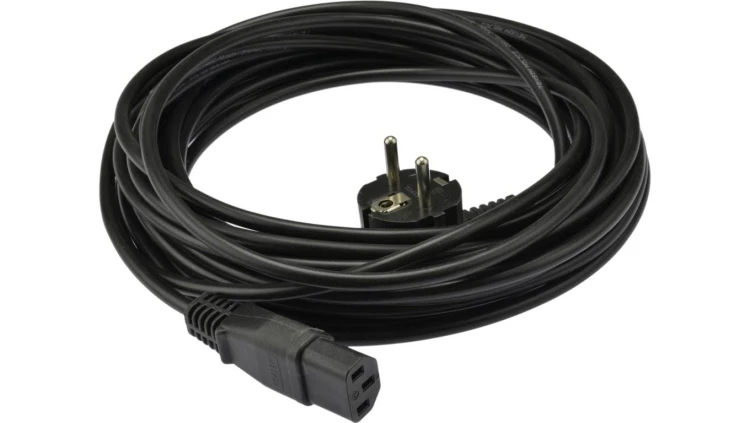 Kabel zasilający OWY do komputera z wtyczką IEC320 C13 10A czarny 10m