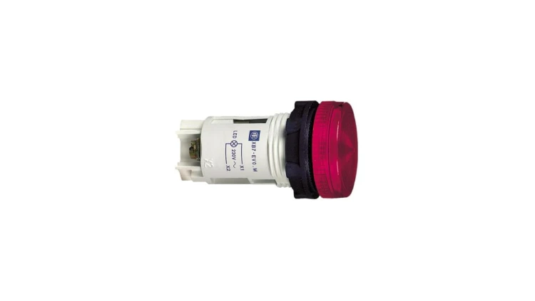 WSKAŹNIK ŚWIETLNY NEON 230V CZER.IP54