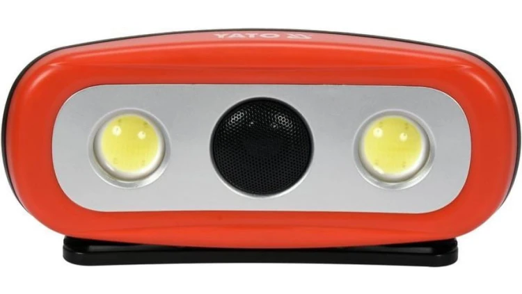 REFLEKTOR PRZENOŚNY Z GŁOŚNIKIEM 2X15W, 2000LM, LI-ION,IP44