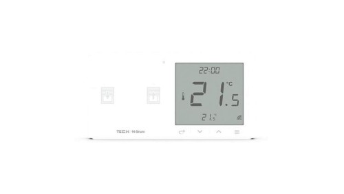 SINUM WZR-02L Regulator pokojowy + włącznik rolet lewy kolor biały