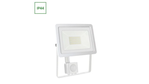 NOCTIS LUX 2 NAŚWIETLACZ 30W NW 230V IP44 188x160x28mm BIAŁY czujnik ruchu PIR